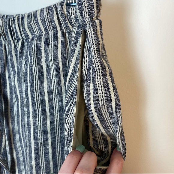 Urban Outfitters Linen Blend Striped Pants Size Medium - Picture 7 of 11